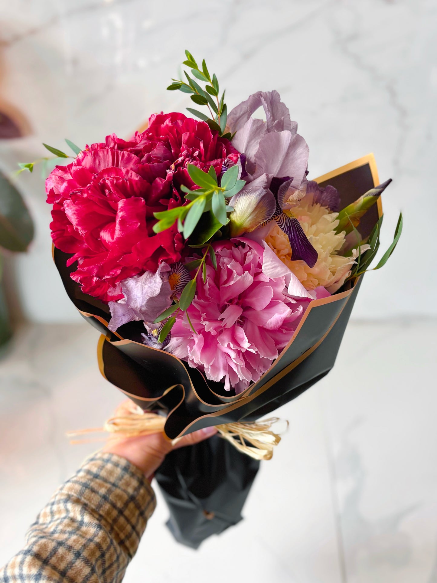 Peony and Iris Wrap