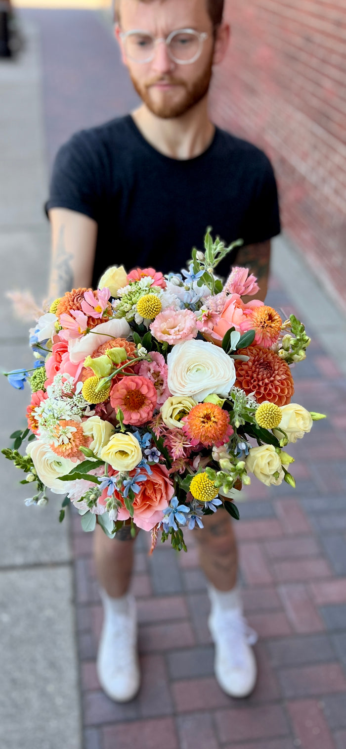 Hand-tied bouquets