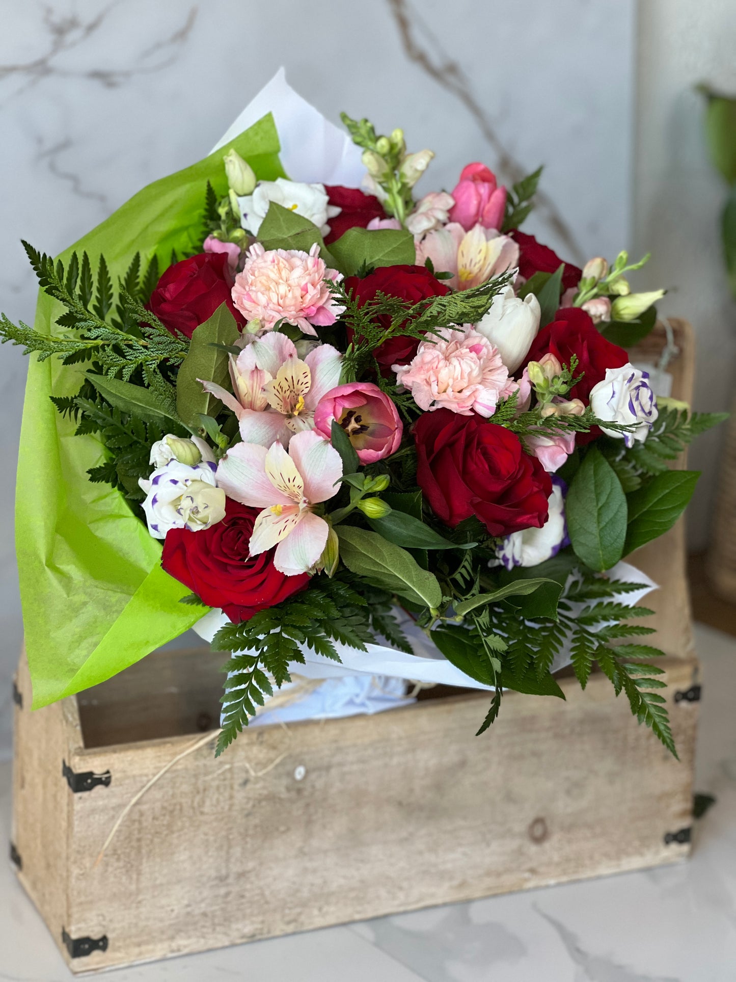 Roses, Tulips and Carnations Wrap