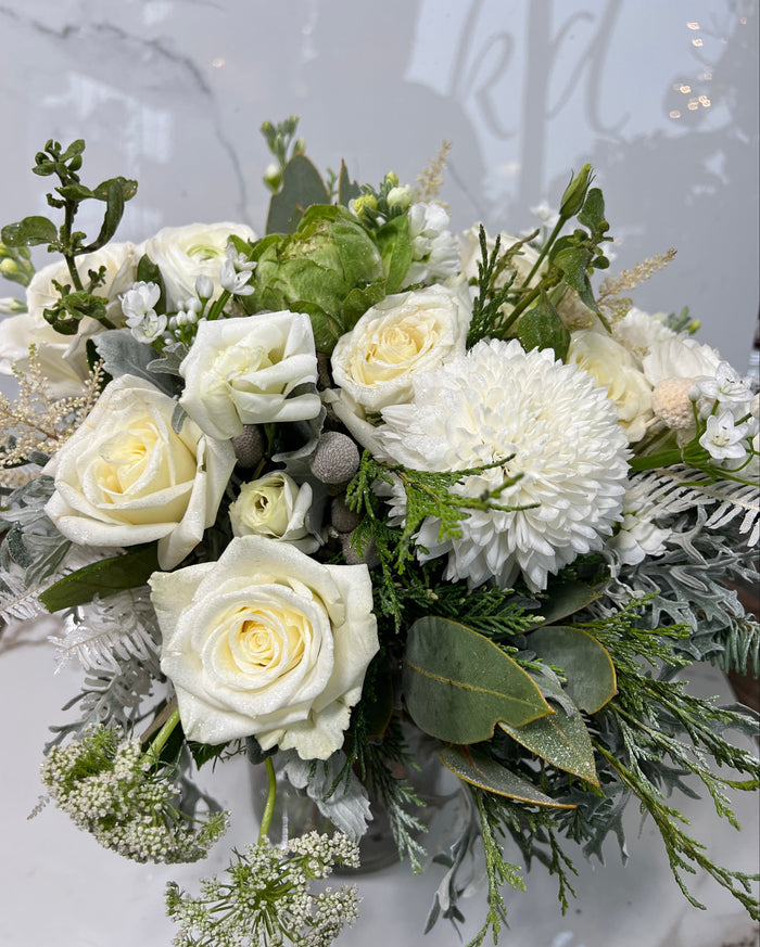 Classic white roses
